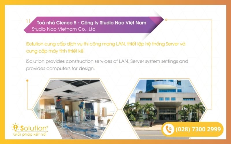 Thi công hệ thống máy chủ cho Công ty Studio Nao Việt Nam