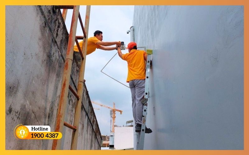 Lắp đặt camera ngoài trời-iSolution #2