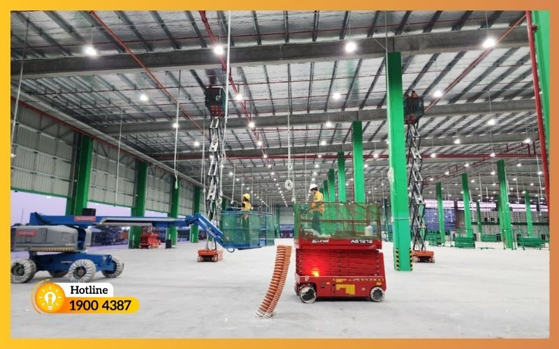 Quy mô và diện tích của nhà máy hoặc nhà xưởng