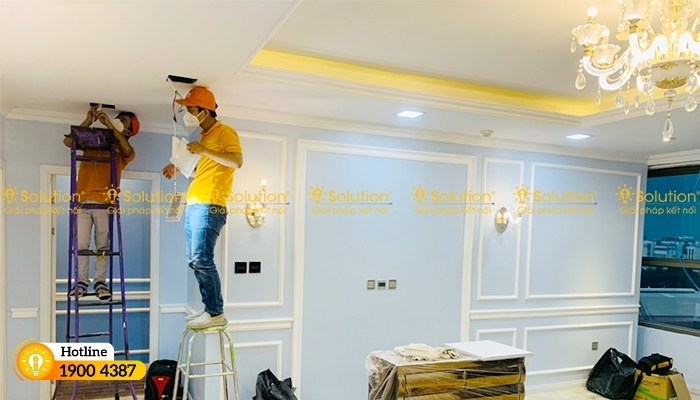 thi cong he thong camera tai chung cu cao cap kington residence 2