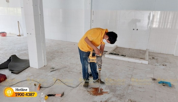 thi cong he thong dien chieu sang va mang lan cho cong ty hung phat 8