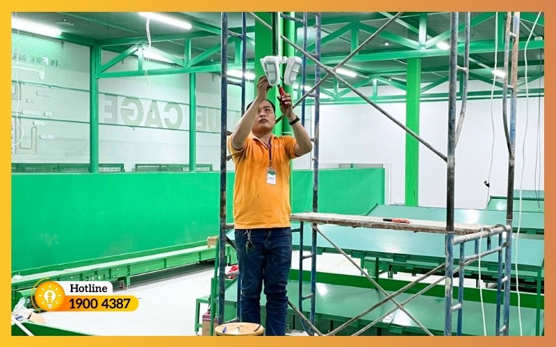 Lắp đặt hệ thống chiếu sáng