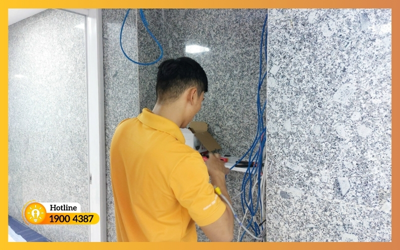 Thi công hệ thống cáp mạng và ống gen